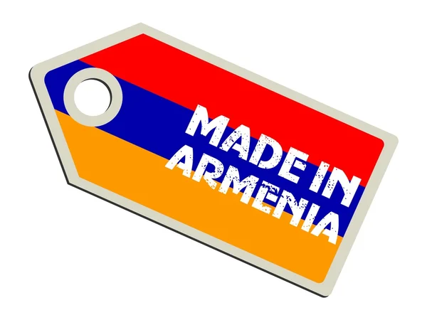 Ermenistan'da yapılan etiketi — Stok Vektör
