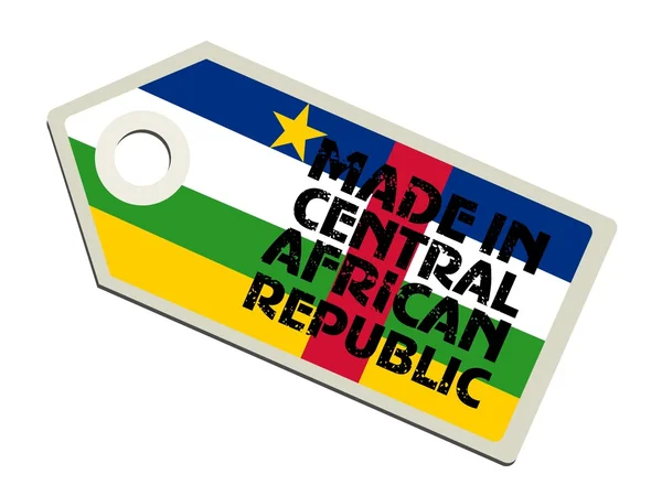 Etiqueta hecha en República Centroafricana — Archivo Imágenes Vectoriales