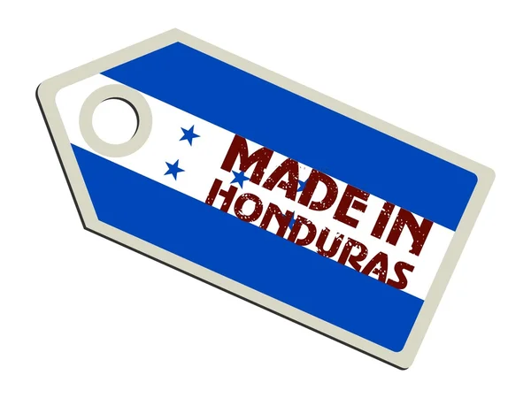 Etiqueta Hecho en Honduras — Archivo Imágenes Vectoriales