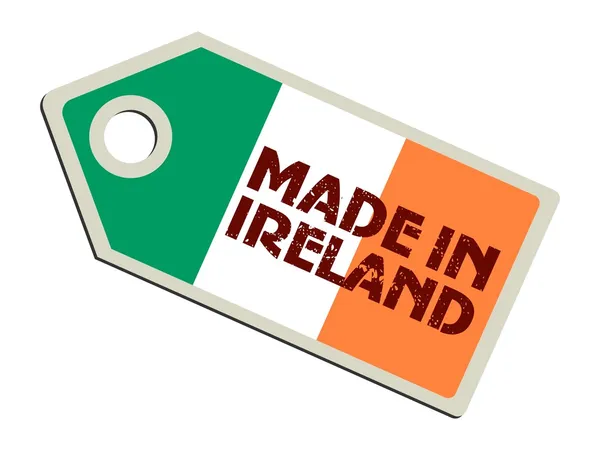 Лейбл Made in Ireland — стоковый вектор