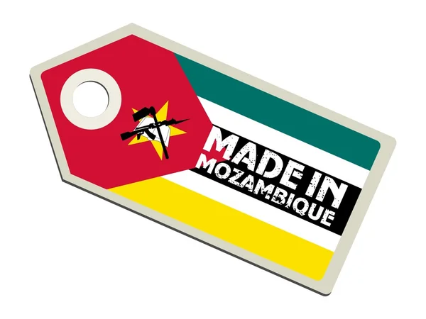 Label Made in Mozambique — Stock Vector