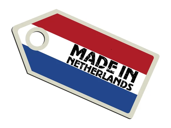Etiqueta Made in Países Bajos — Archivo Imágenes Vectoriales