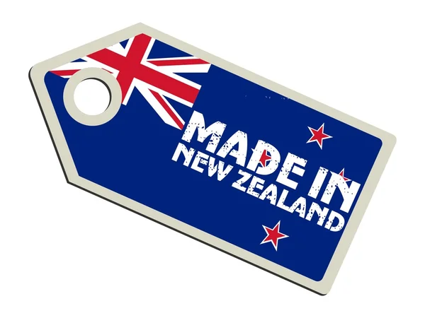 Лейбл Made in New Zealand — стоковый вектор