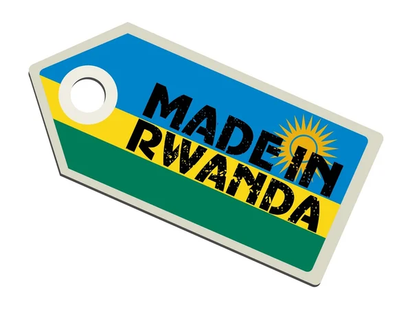 Etykieta w Rwandzie — Wektor stockowy