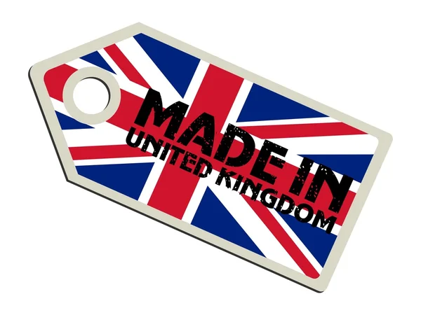 Etikett made in United Kingdom — Stockvektor
