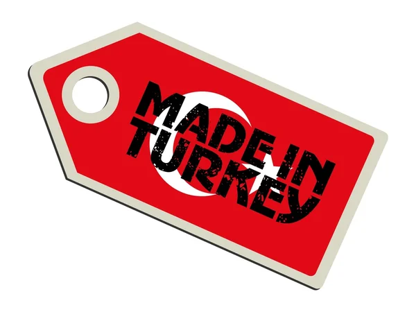 Лейбл Made in Turkey — стоковый вектор