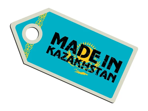 Etiqueta feita no Cazaquistão —  Vetores de Stock
