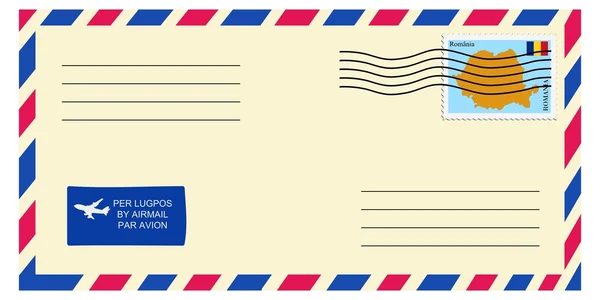 Carta con sello — Vector de stock
