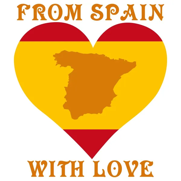 Desde España con amor — Vector de stock