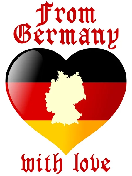 Németországból szeretettel — Stock Vector