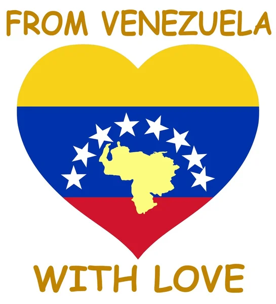 A szeretet Venezuelából — Stock Vector