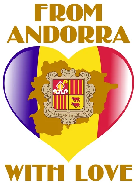 D'Andorre avec amour — Image vectorielle