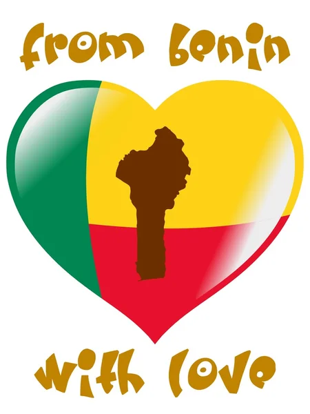 Du Bénin avec amour — Image vectorielle