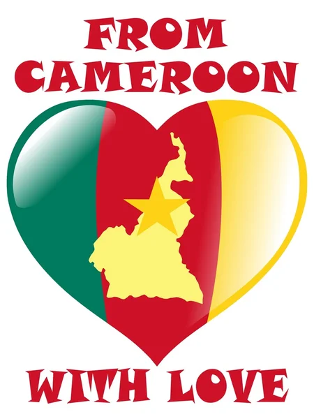 З Камеруну з любов'ю — стоковий вектор