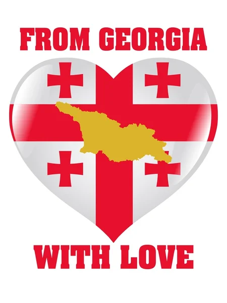 From Georgia with love — Stock Vector