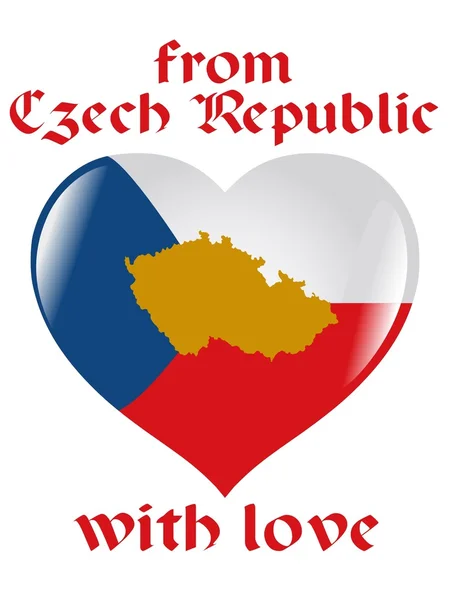 From Czech Republic with love — Stock Vector