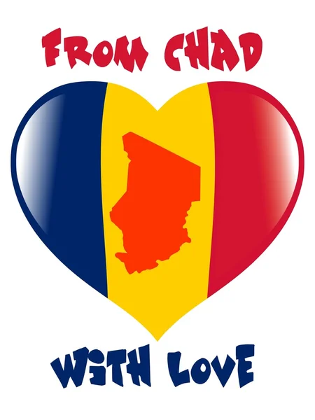 Du Tchad avec amour — Image vectorielle
