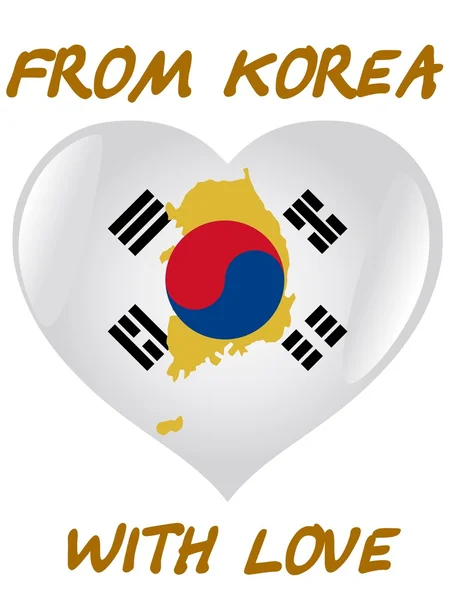 Из Кореи с любовью — стоковый вектор