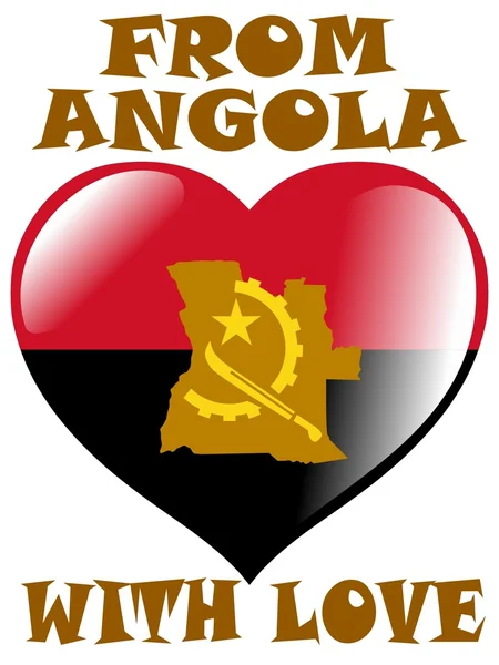 Від Анголи з любов'ю — стоковий вектор