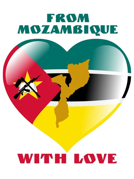 Від Мозамбіку з любов'ю — стоковий вектор