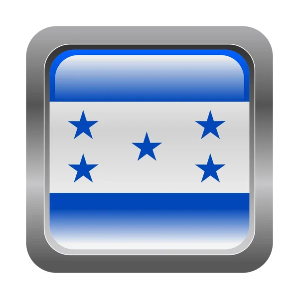 Botón con bandera — Vector de stock