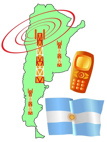 Χάρτης κινητής σύνδεσης — Διανυσματικό Αρχείο
