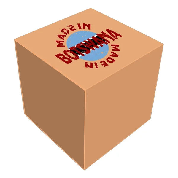 Caja con etiqueta — Archivo Imágenes Vectoriales