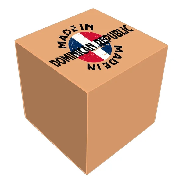 Schachtel mit Etikett — Stockvektor