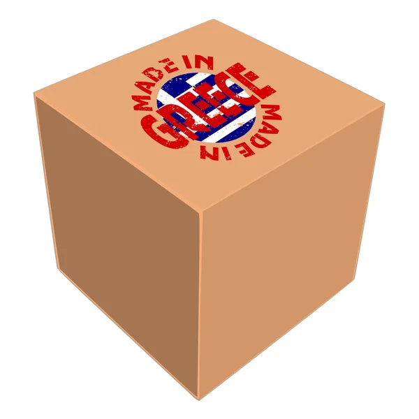 Коробка с этикеткой — стоковый вектор