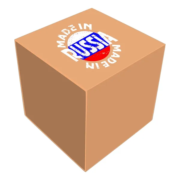 Schachtel mit Etikett — Stockvektor