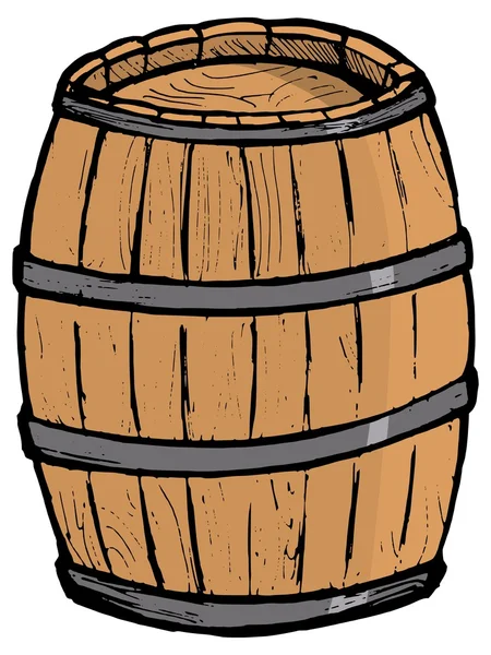 Old barrel — Stock Vector