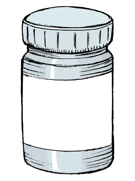 Bottle of medicine — Stock Vector