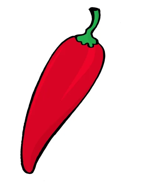 Κόκκινη πιπεριά — Διανυσματικό Αρχείο