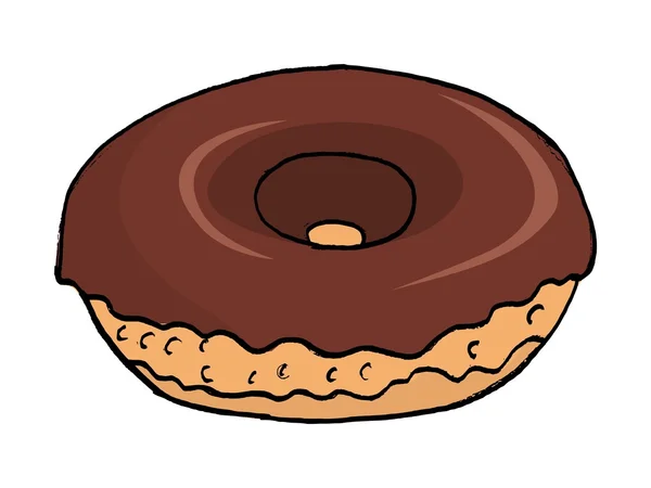 Um donut. — Vetor de Stock