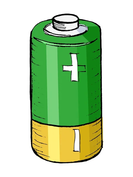 Illustratie van batterij — Stockvector