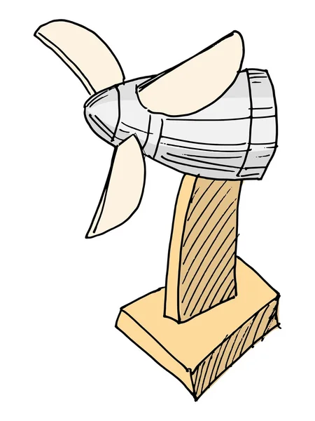 Ilustrace ventilátor — Stockový vektor