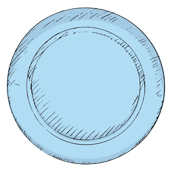 Abbildung der Platte — Stockvektor