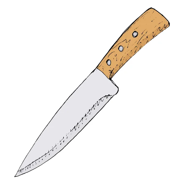 El cuchillo. — Vector de stock