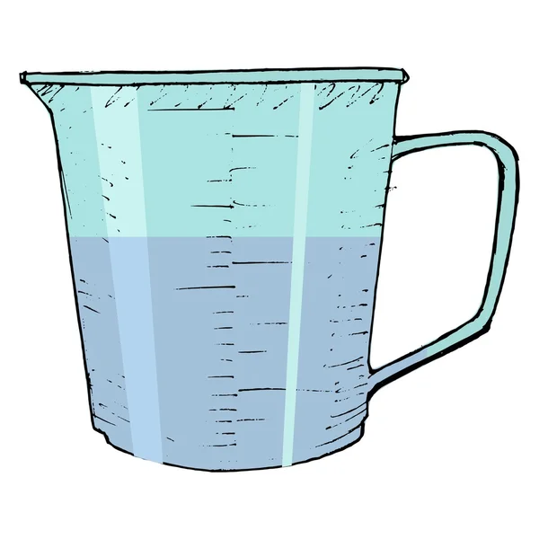 Measuring cup — Stock Vector