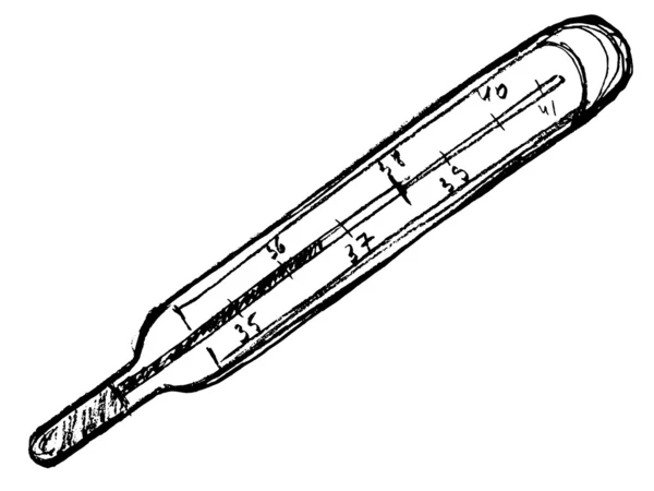 Medizinisches Thermometer — Stockvektor