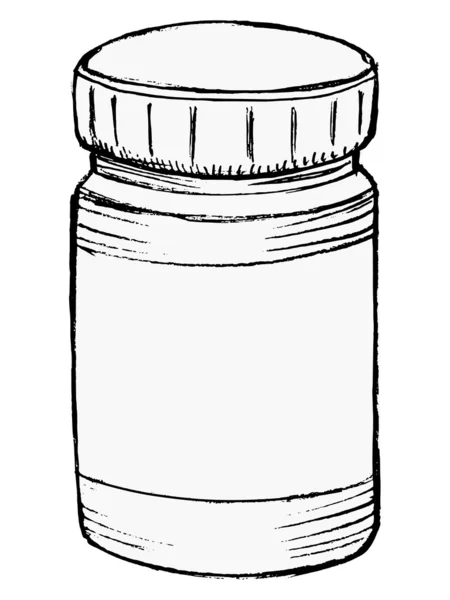 Bottle of medicine — Stock Vector