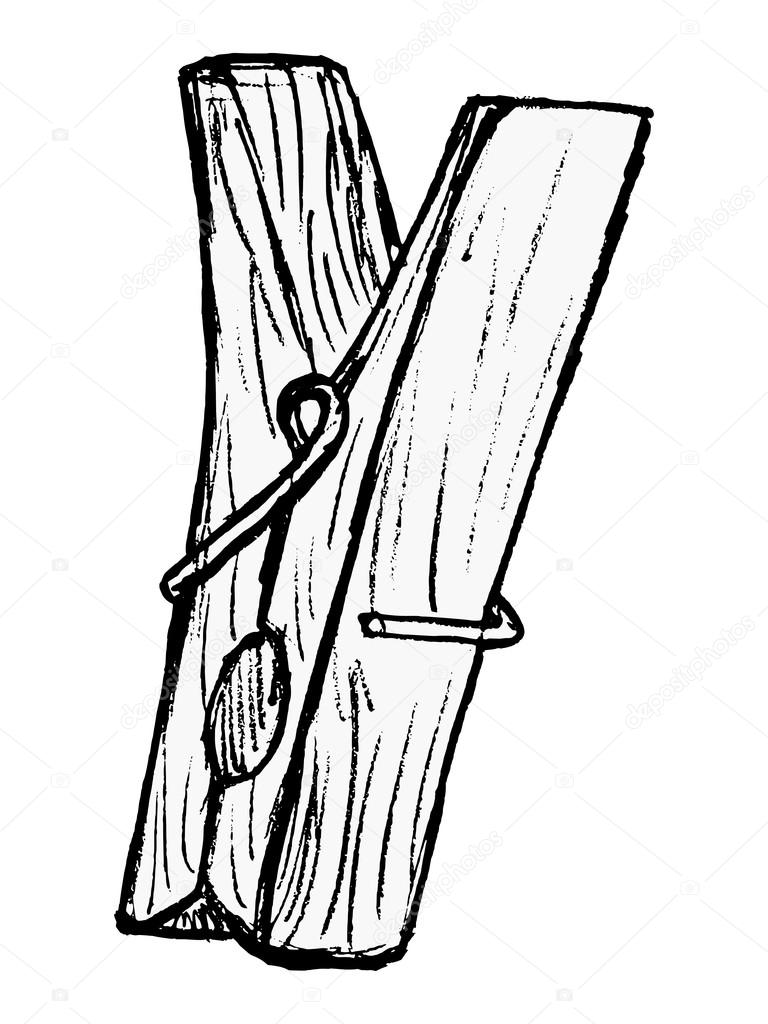 Clothes pegs Stock Vector Image by ©Perysty 21084125
