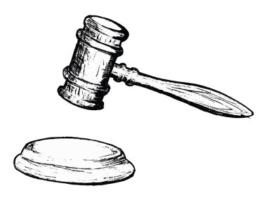 court gavel clipart