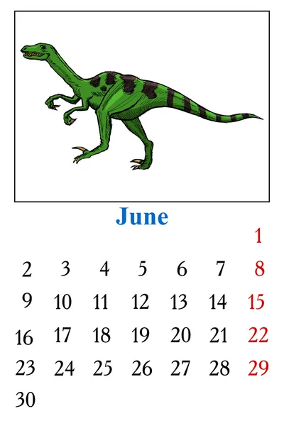 Kalender, juni 2014 — Stock vektor