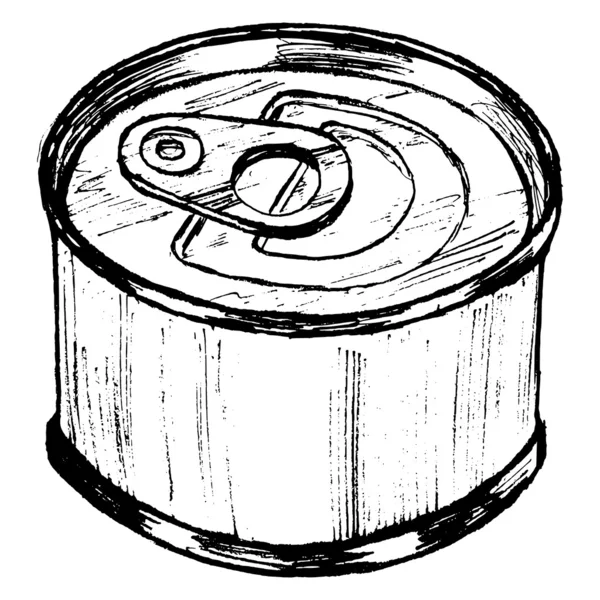 Boîte d'étain — Image vectorielle