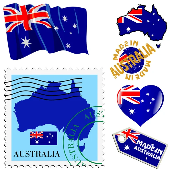 Cores nacionais da Austrália — Vetor de Stock