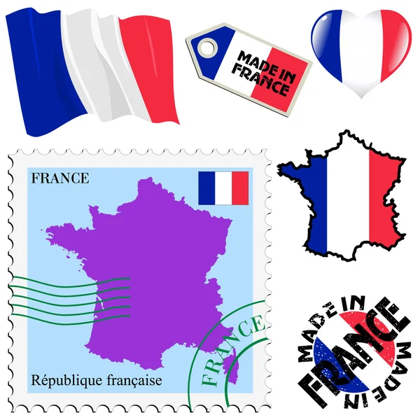 Cores nacionais da França — Vetor de Stock