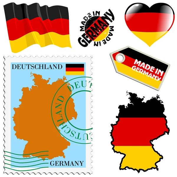 National colours of Germany — Stock Vector