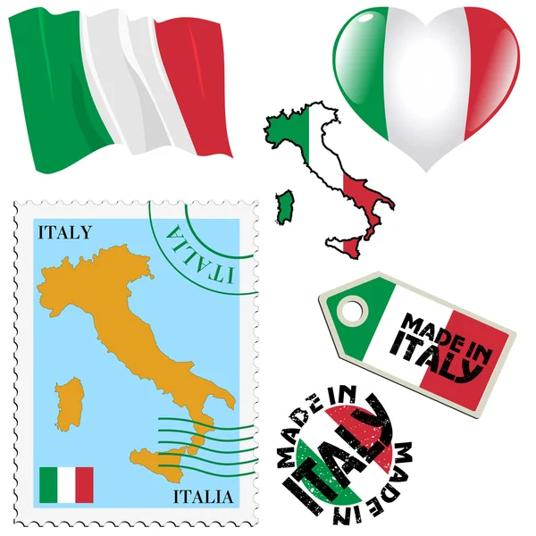 National colours of Italy — Stock Vector