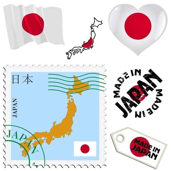 Национальные цвета Японии — стоковый вектор
